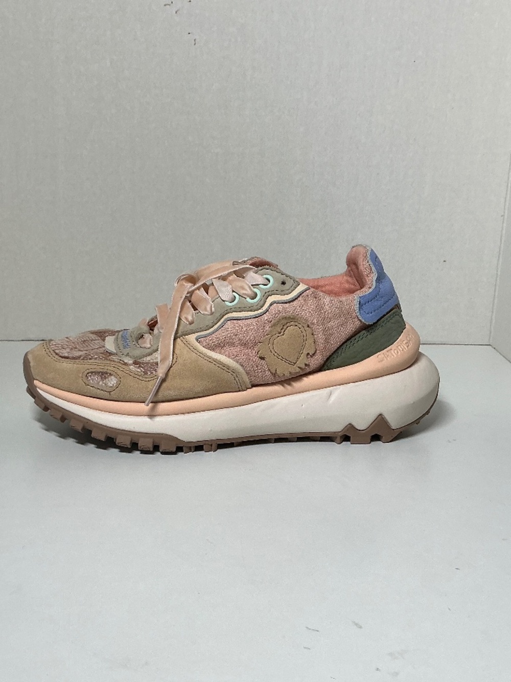 Satorisan Chacrona Heart Sneakers Pink EU 38 US 7 NEW